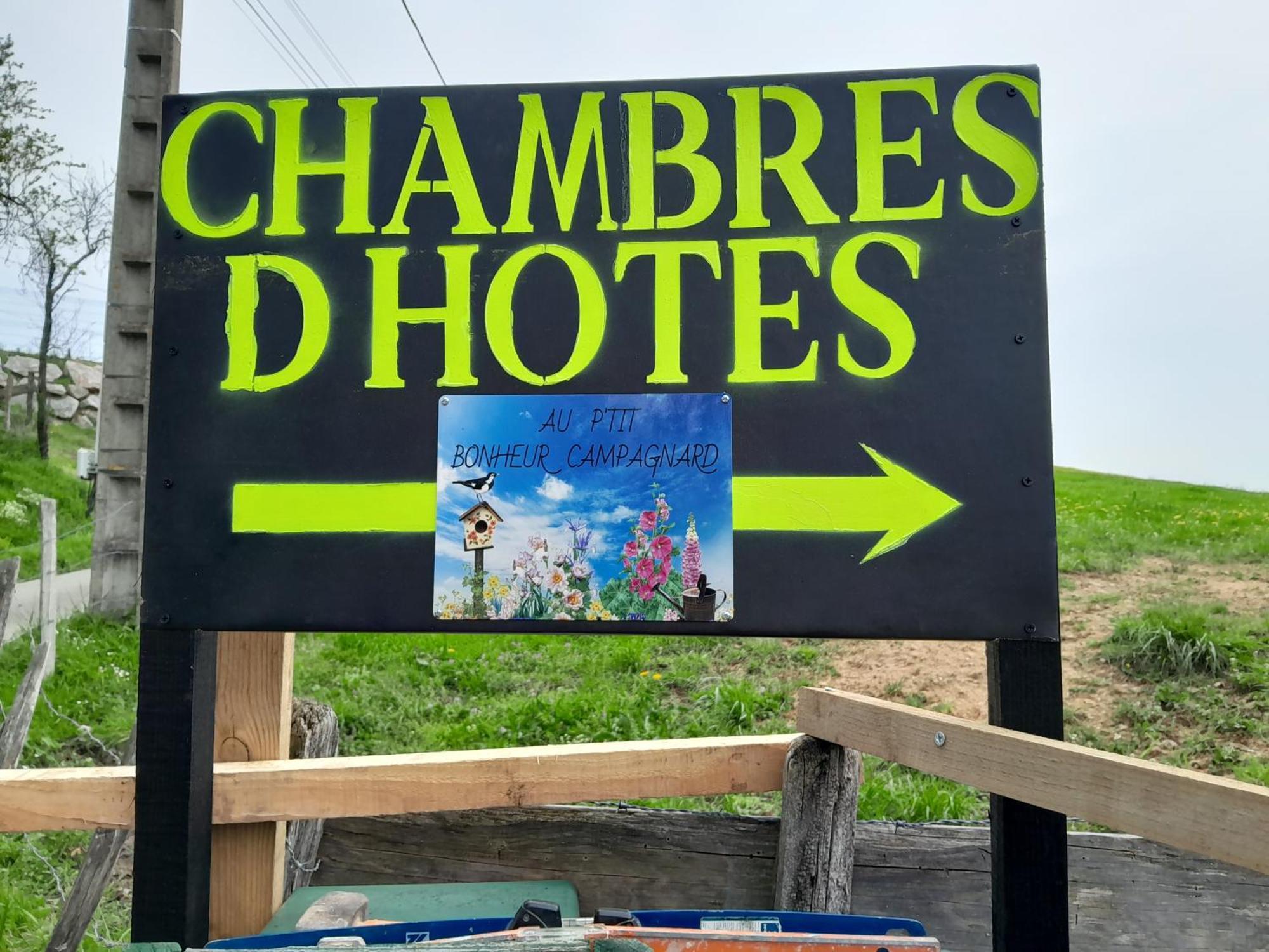 Chambres D Hotes Au P'Tit Bonheur Campagnard Jarnosse Extérieur photo